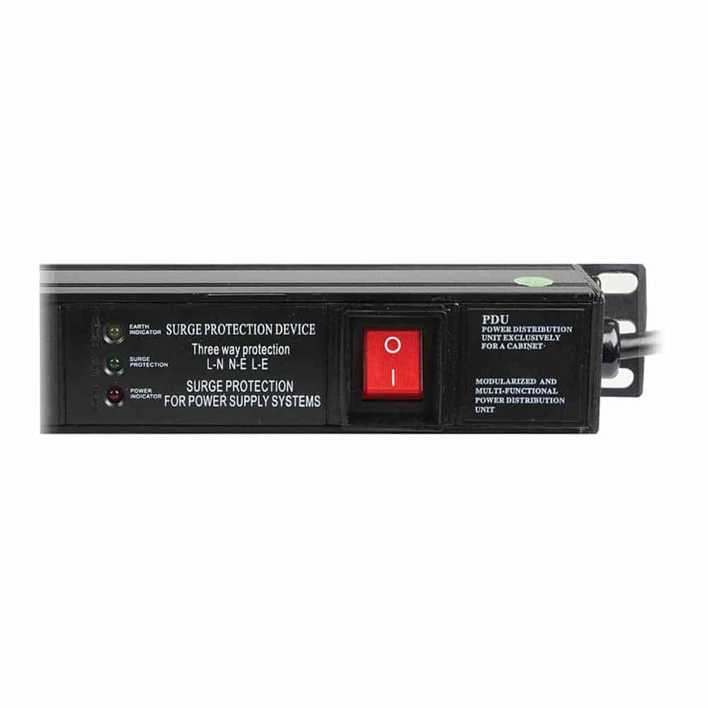 (image for) LMS Data 1.8m 16-Way Vertical Rackmount PDU w/ Surge Protection
